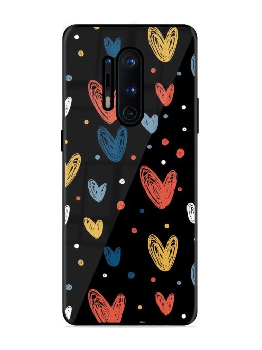 Happy Valentines Day Glossy Metal TPU Phone Cover for Oneplus 8 Pro Zapvi