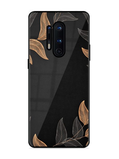 Foliage Art Glossy Metal Phone Cover for Oneplus 8 Pro