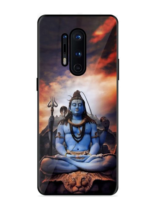 Jai Jai Shiv Glossy Metal Phone Cover for Oneplus 8 Pro Zapvi