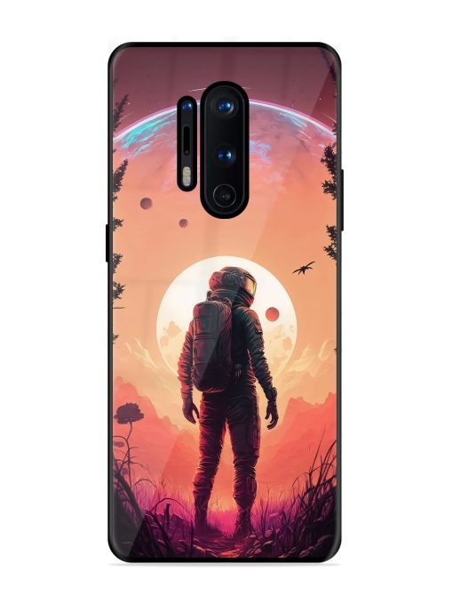 Red Sky At Morning Glossy Metal Phone Cover for Oneplus 8 Pro Zapvi