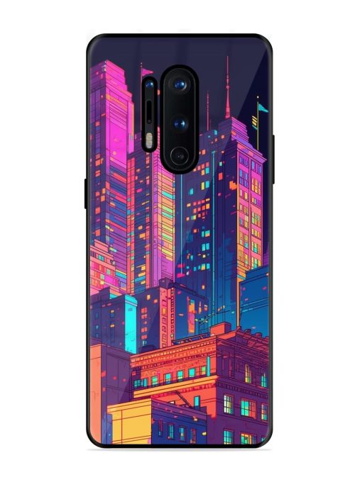 City View Glossy Metal Phone Cover for Oneplus 8 Pro Zapvi