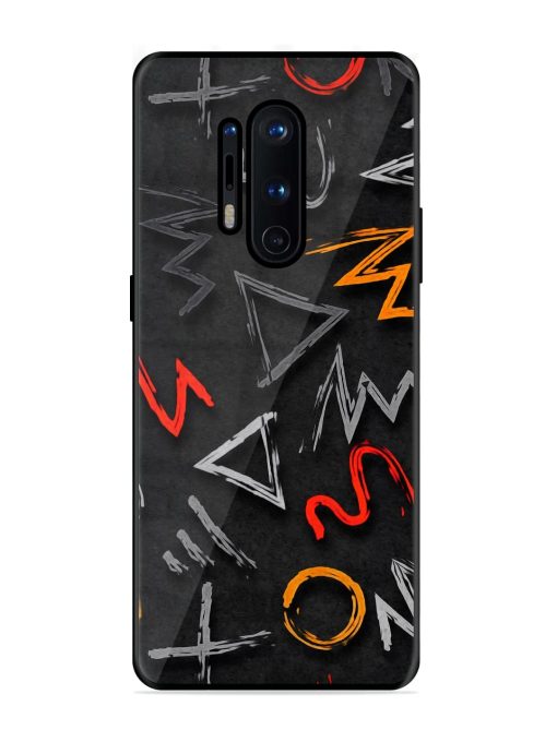 Grungy Graffiti Glossy Metal Phone Cover for Oneplus 8 Pro Zapvi