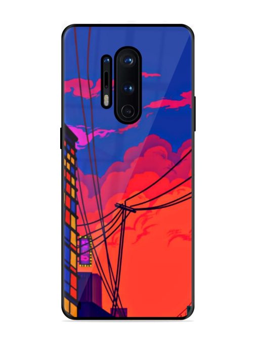 Sky At Morning Glossy Metal Phone Cover for Oneplus 8 Pro Zapvi