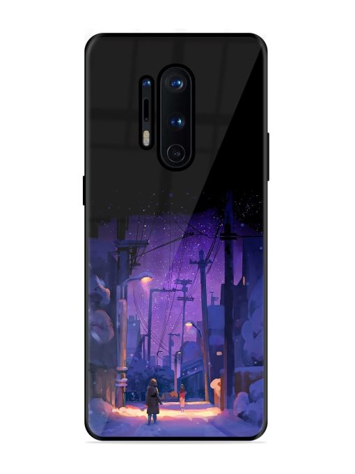 Winter Anime Art Glossy Metal Phone Cover for Oneplus 8 Pro