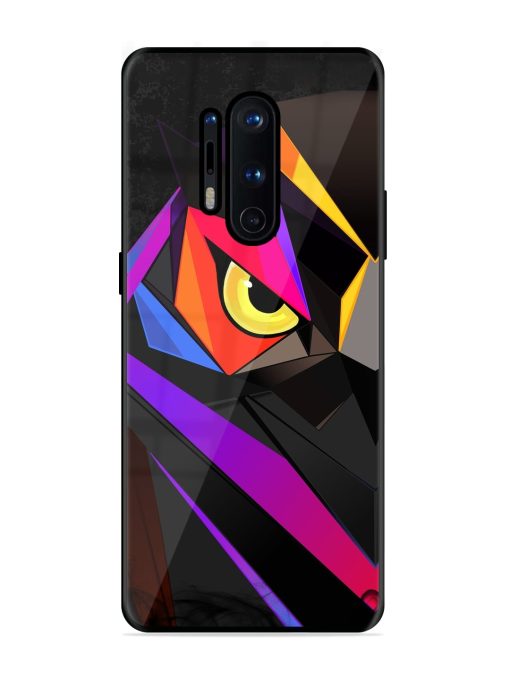 Wpap Owl Glossy Metal Phone Cover for Oneplus 8 Pro Zapvi