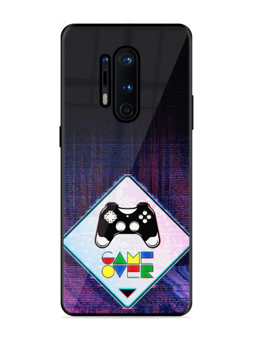 Game Over Glossy Metal Phone Cover for Oneplus 8 Pro Zapvi