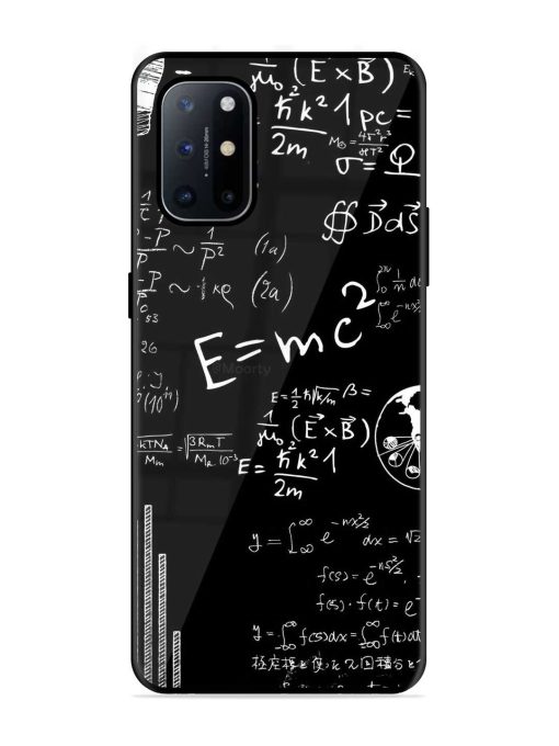 E=Mc2 Mass?Energy Equivalence Glossy Metal Phone Cover for Oneplus 8T (5G)