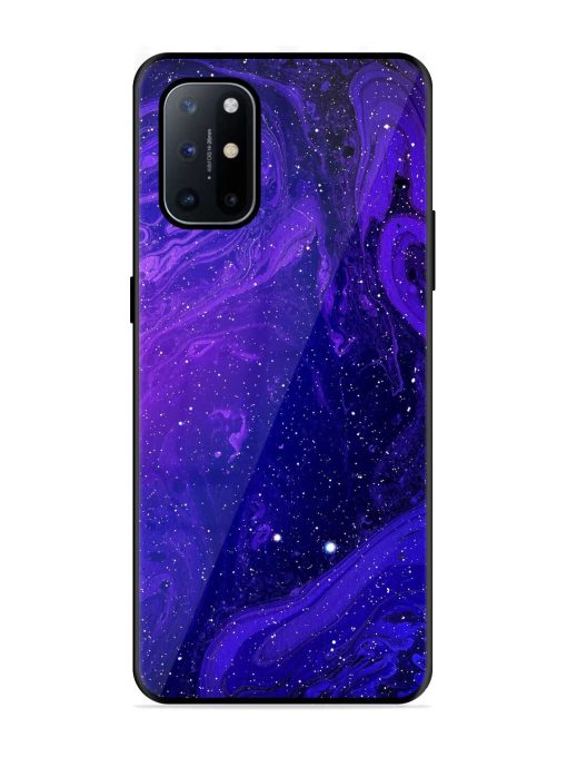 Galaxy Acrylic Abstract Art Glossy Metal Phone Cover for Oneplus 8T (5G) Zapvi