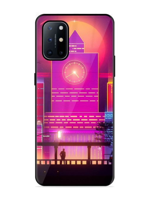 Clock Tower Glossy Metal TPU Phone Cover for Oneplus 8T (5G)