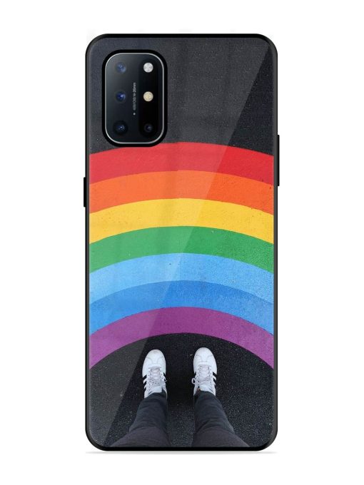 Legs Rainbow Glossy Metal TPU Phone Cover for Oneplus 8T (5G)