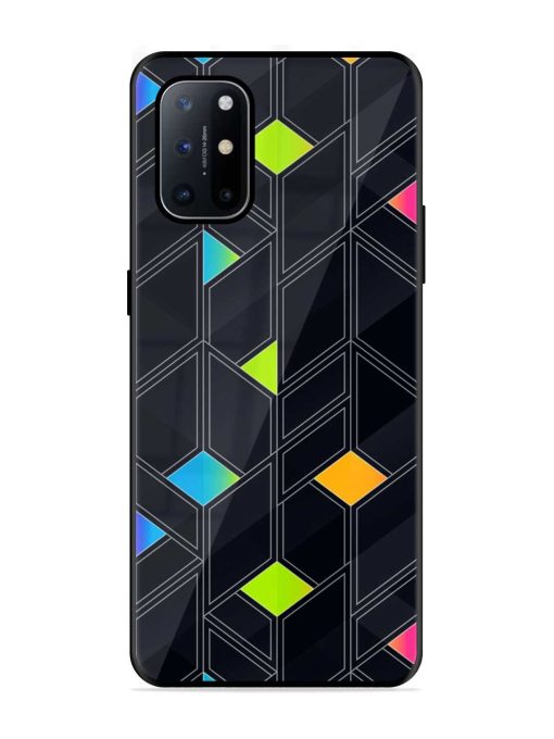 Abstract Mosaic Seamless Glossy Metal Phone Cover for Oneplus 8T (5G) Zapvi