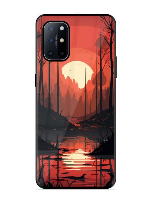 Natural Landscape Glossy Metal Phone Cover for Oneplus 8T (5G) Zapvi