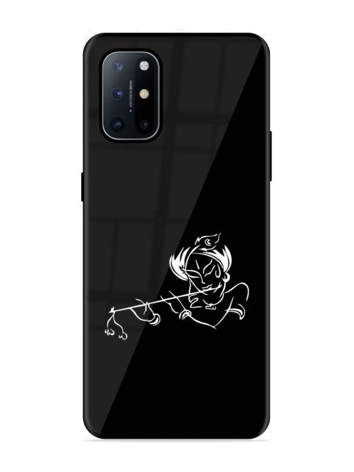 Krishna Flute Glossy Metal Phone Cover for Oneplus 8T (5G)