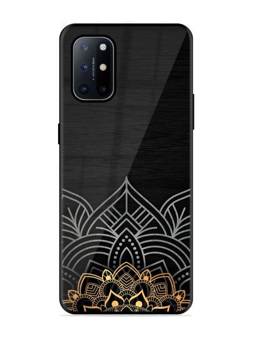 Decorative Golden Pattern Glossy Metal Phone Cover for Oneplus 8T (5G) Zapvi