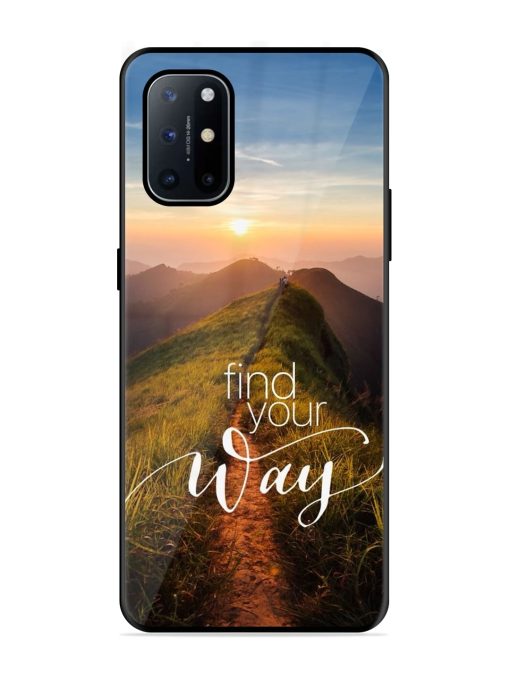 Find Your Way Glossy Metal Phone Cover for Oneplus 8T (5G)