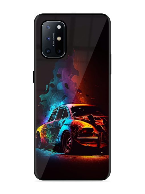 High Classic Car Art Glossy Metal Phone Cover for Oneplus 8T (5G)