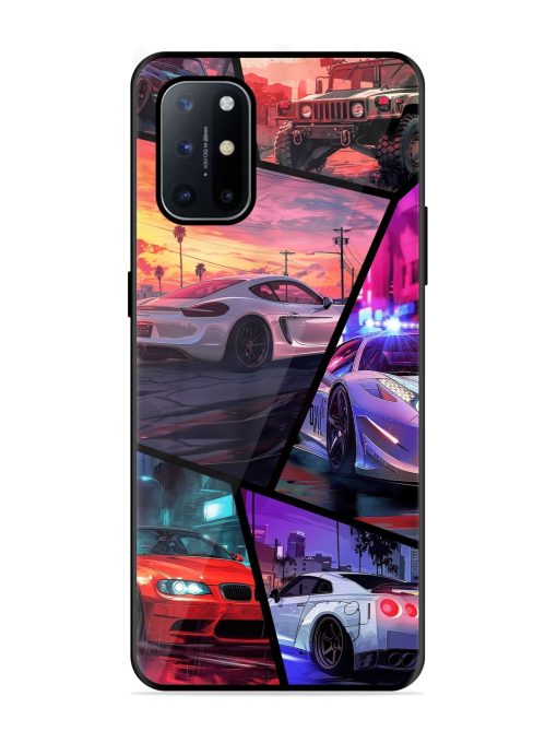 Ride In Pixels Glossy Metal Phone Cover for Oneplus 8T (5G) Zapvi