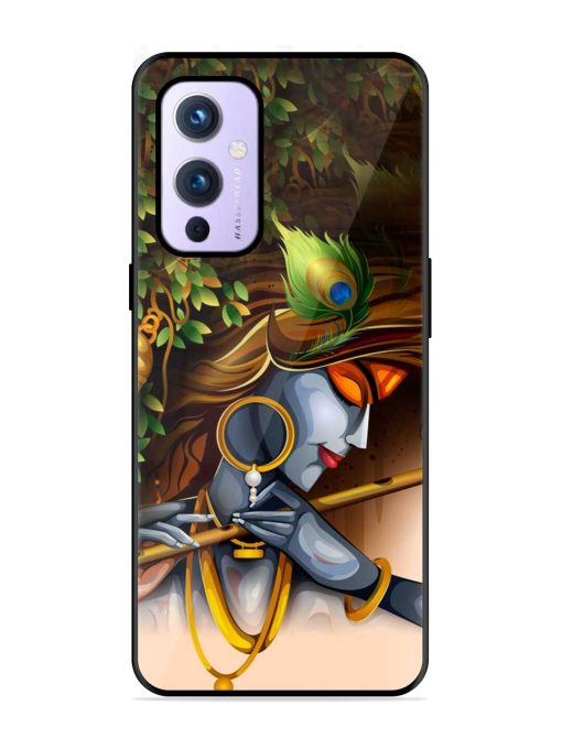 Krishna Glossy Metal Phone Cover for Oneplus 9 (5G) Zapvi