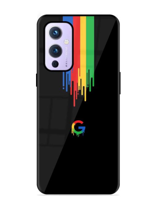 Google Logo Glossy Metal Phone Cover for Oneplus 9 (5G)