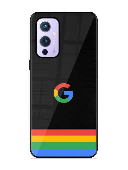 Google Logo Art Glossy Metal Phone Cover for Oneplus 9 (5G) Zapvi