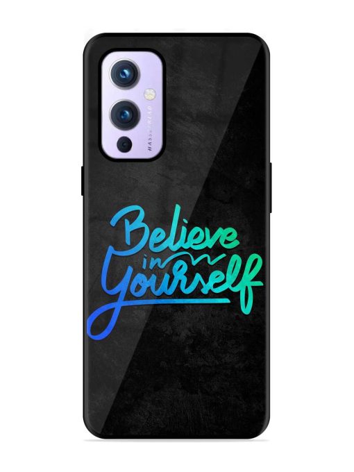 Believe In Yourself Glossy Metal Phone Cover for Oneplus 9 (5G)