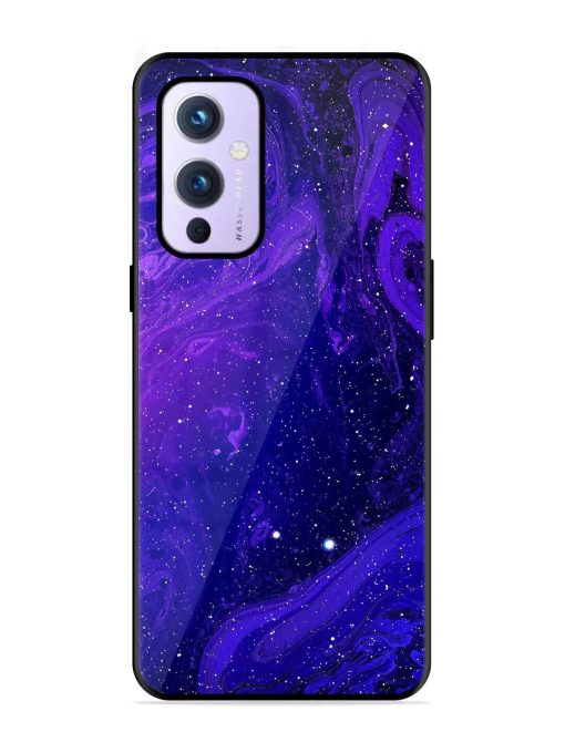 Galaxy Acrylic Abstract Art Glossy Metal Phone Cover for Oneplus 9 (5G) Zapvi