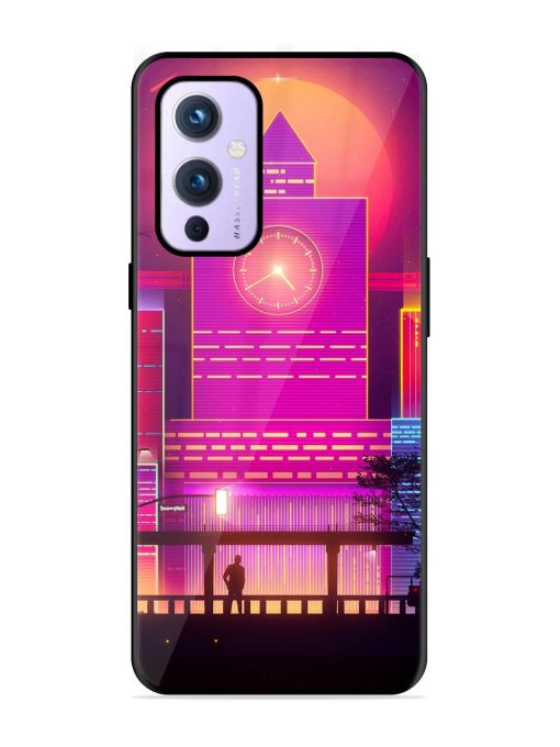 Clock Tower Glossy Metal TPU Phone Cover for Oneplus 9 (5G) Zapvi