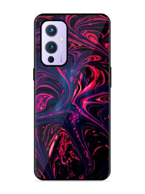 Abstract Background Glossy Metal Phone Cover for Oneplus 9 (5G) Zapvi