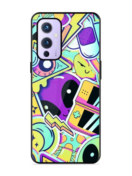 Scratch Art Glossy Metal Phone Cover for Oneplus 9 (5G) Zapvi