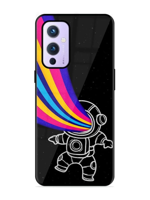 Astronaut Glossy Metal TPU Phone Cover for Oneplus 9 (5G) Zapvi