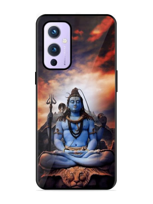 Jai Jai Shiv Glossy Metal Phone Cover for Oneplus 9 (5G) Zapvi