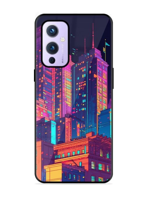 City View Glossy Metal Phone Cover for Oneplus 9 (5G) Zapvi