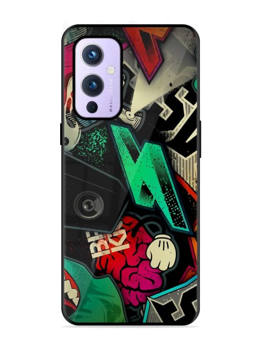 Graffiti Art Glossy Metal Phone Cover for Oneplus 9 (5G) Zapvi