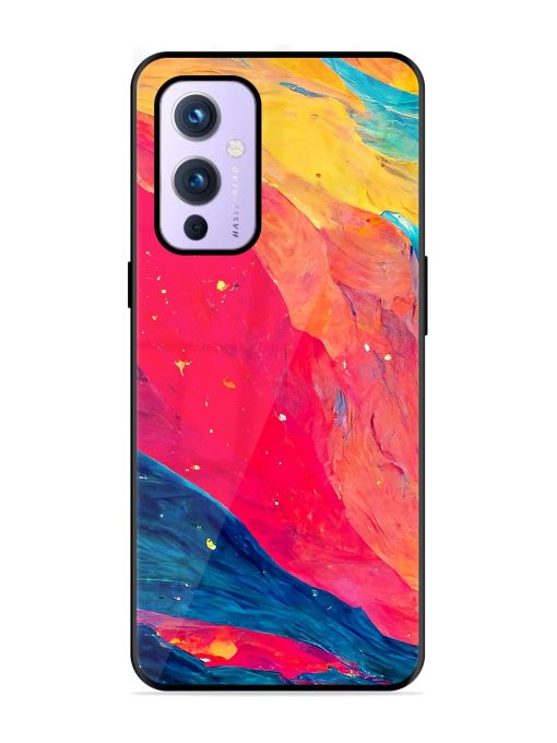 Starry Night Glossy Metal Phone Cover for Oneplus 9 (5G) Zapvi