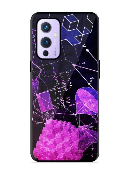 Math Physics Formula Art Glossy Metal Phone Cover for Oneplus 9 (5G) Zapvi