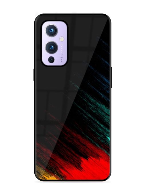 Color Pattern Glossy Metal Phone Cover for Oneplus 9 (5G) Zapvi