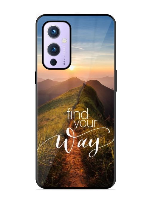 Find Your Way Glossy Metal Phone Cover for Oneplus 9 (5G) Zapvi