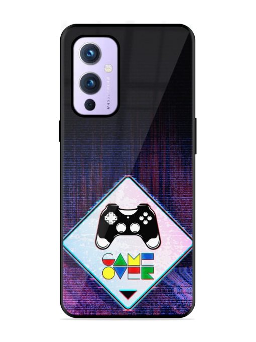 Game Over Glossy Metal Phone Cover for Oneplus 9 (5G) Zapvi