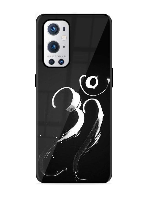 Om Logo Glossy Metal Phone Cover for Oneplus 9 Pro (5G) Zapvi