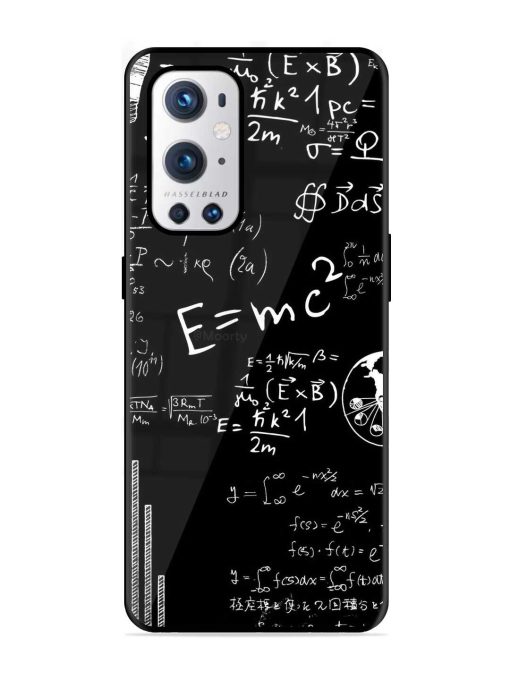 E=Mc2 Mass?Energy Equivalence Glossy Metal Phone Cover for Oneplus 9 Pro (5G) Zapvi