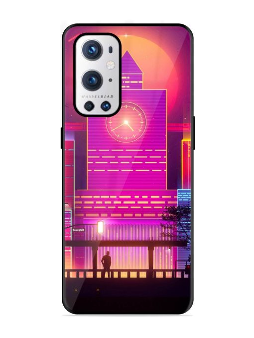 Clock Tower Glossy Metal TPU Phone Cover for Oneplus 9 Pro (5G) Zapvi