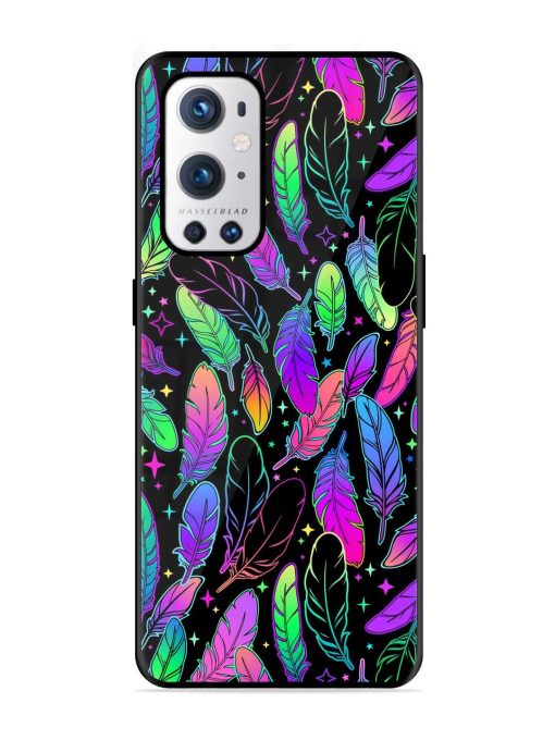 Bright Multi Colored Seamless Glossy Metal Phone Cover for Oneplus 9 Pro (5G) Zapvi