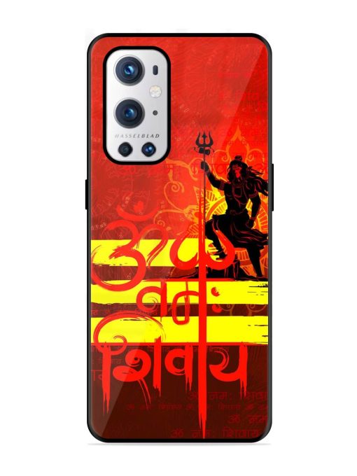 Illustration Lord Shiva Glossy Metal TPU Phone Cover for Oneplus 9 Pro (5G) Zapvi