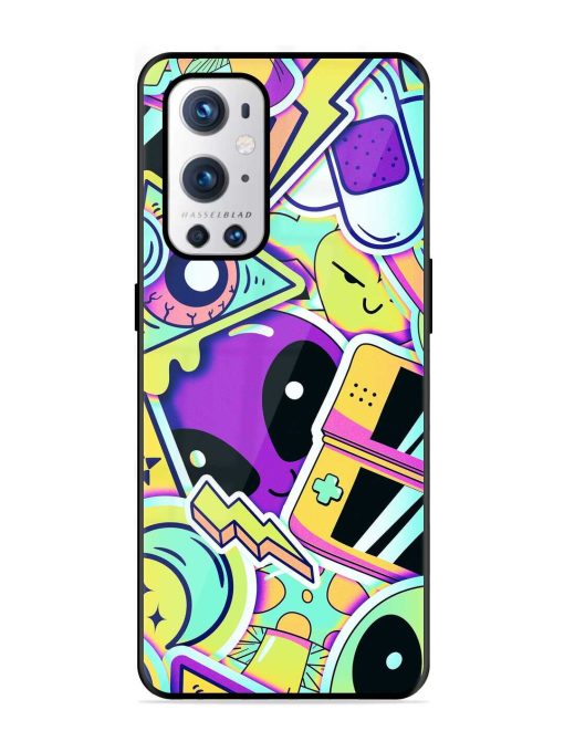 Scratch Art Glossy Metal Phone Cover for Oneplus 9 Pro (5G) Zapvi