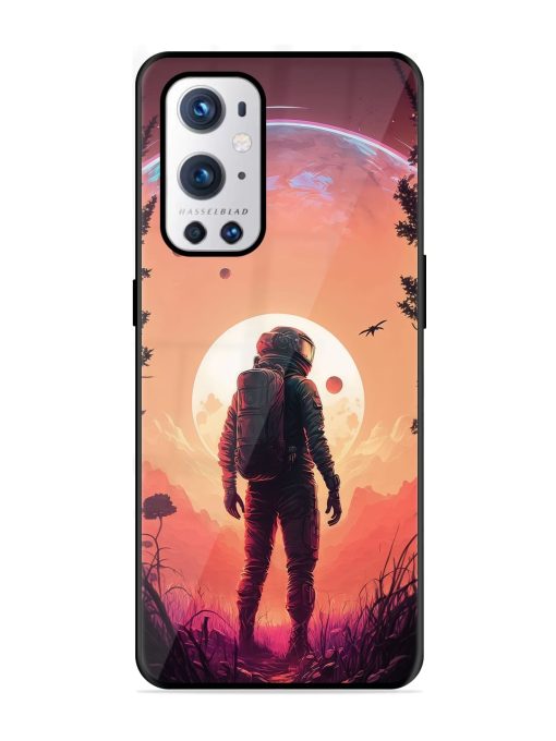 Red Sky At Morning Glossy Metal Phone Cover for Oneplus 9 Pro (5G) Zapvi