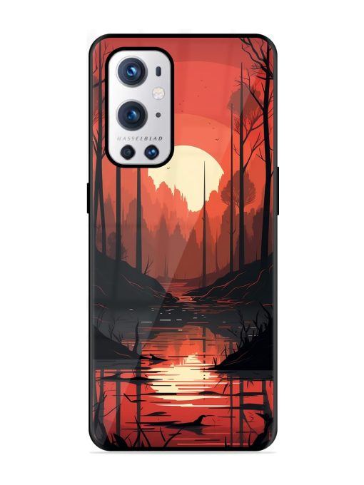 Natural Landscape Glossy Metal Phone Cover for Oneplus 9 Pro (5G) Zapvi