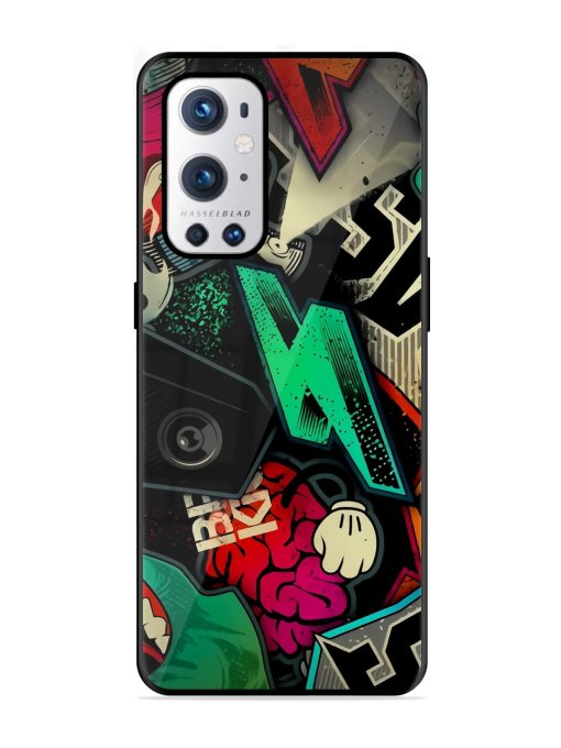 Graffiti Art Glossy Metal Phone Cover for Oneplus 9 Pro (5G)