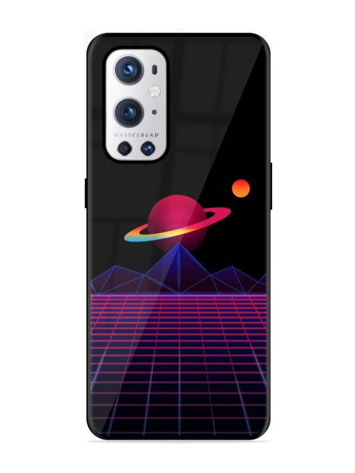 Wave Aesthetic Glossy Metal Phone Cover for Oneplus 9 Pro (5G) Zapvi