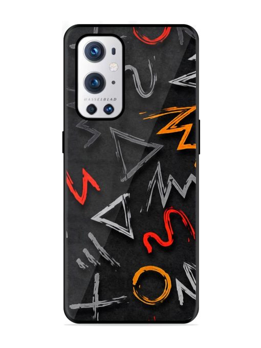 Grungy Graffiti Glossy Metal Phone Cover for Oneplus 9 Pro (5G) Zapvi