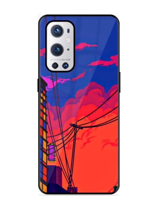 Sky At Morning Glossy Metal Phone Cover for Oneplus 9 Pro (5G) Zapvi